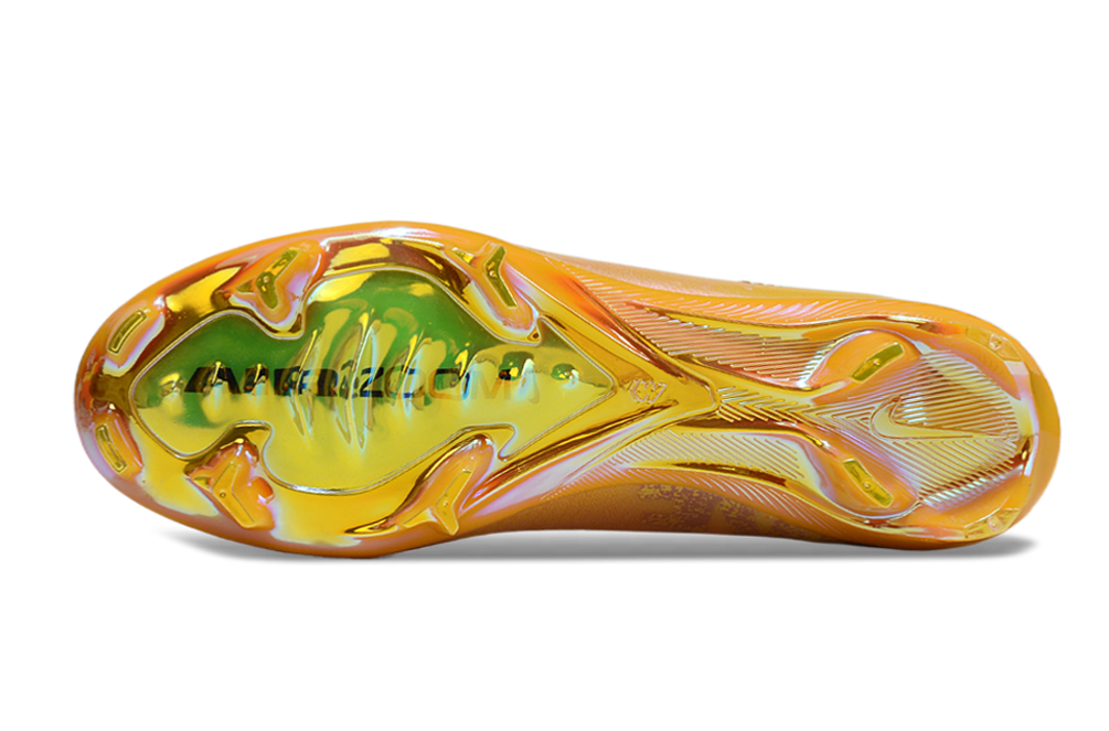 Low Football Boots Nike Air Zoom Mercurial Vapor X Elite FG Yellow Gold