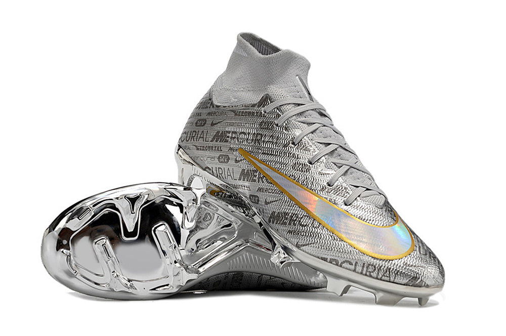 2023 Nike Zoom Mercurial Superfly 15 Elite XXV SE SG-Pro Metallic Silver Black