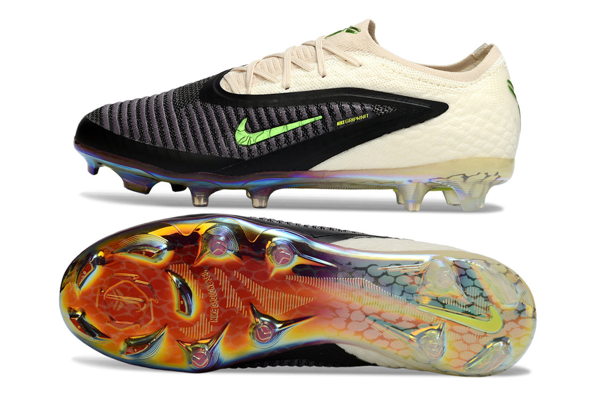 Kobe Bryant x Nike Phantom 6 Low Elite FG SE soccer cleats in phantom and black, designed for optimal performance on the field.