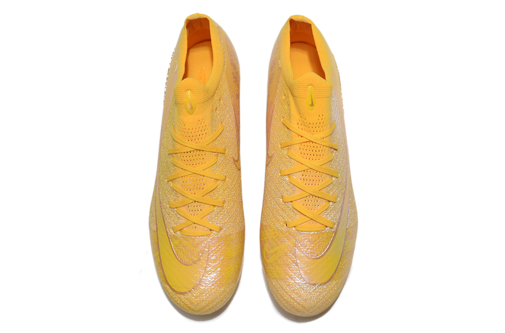 Low Football Boots Nike Air Zoom Mercurial Vapor X Elite FG Yellow Gold