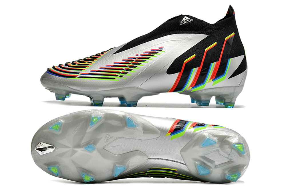 adidas Predator Edge+ FG Silver Metallic/Core Black/Solar Yellow