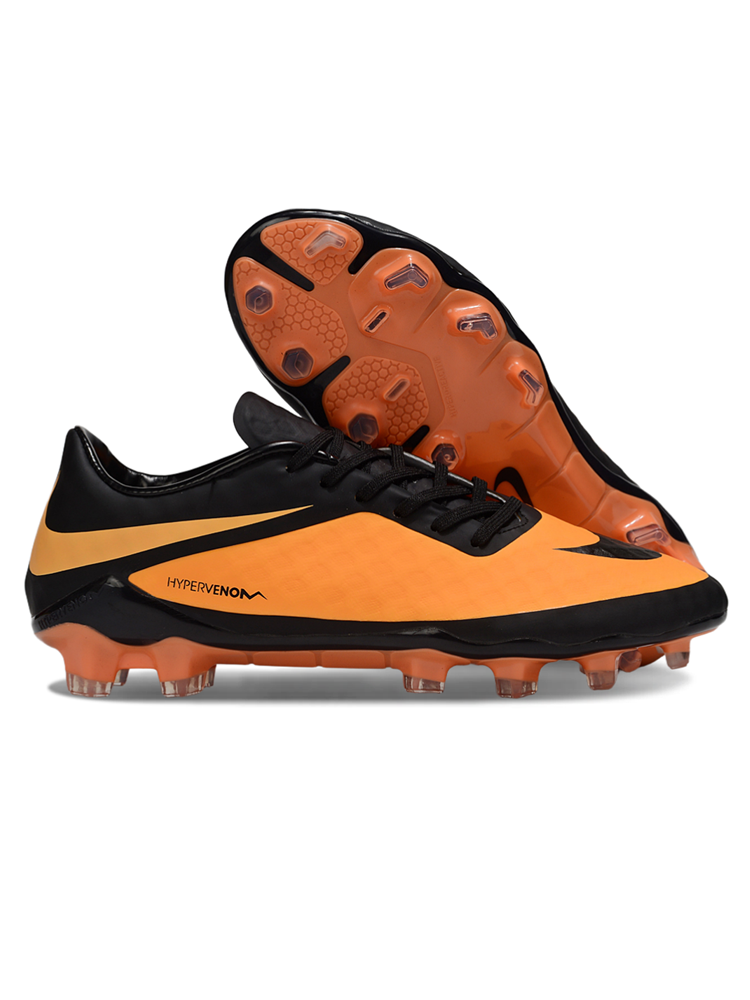 Nike Hypervenom Phantom 1 FG Black/Bright Citrus soccer cleats - view 4
