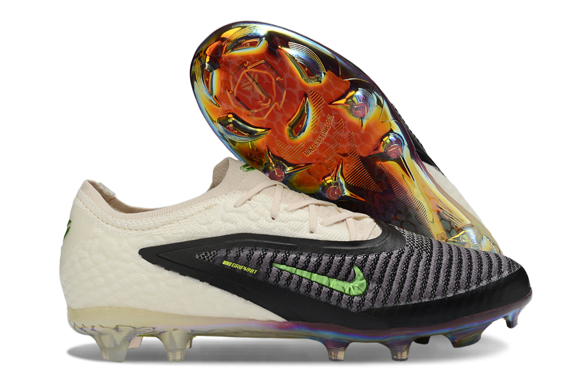 Kobe Bryant x Nike Phantom 6 Low Elite FG SE soccer cleats in phantom and black, designed for enhanced performance.