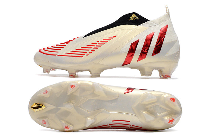 Adidas Predator Edge+ FG Off White Vivid Red