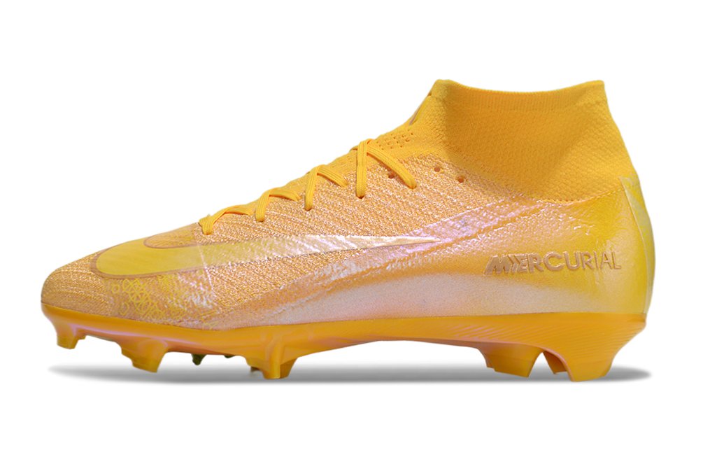 High Football Boots Nike Air Zoom Mercurial Superfly X Elite FG Yellow Gold