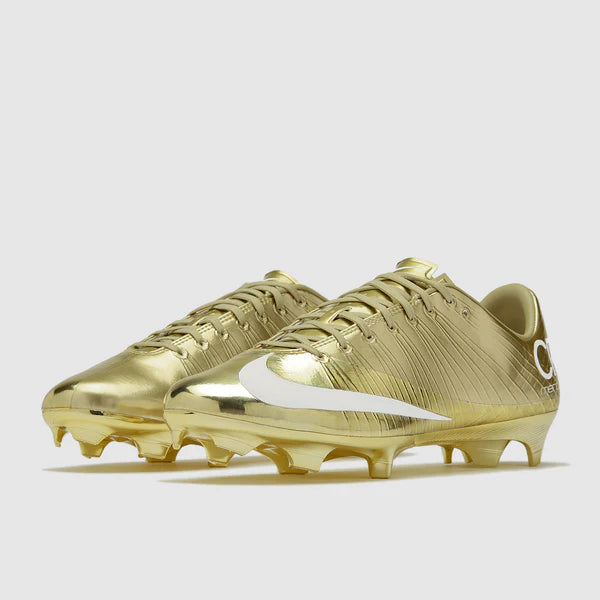 Nike Mercurial Superfly 1 RGN FG SE soccer cleats in red with black accents, featuring textured upper and studded outsole.