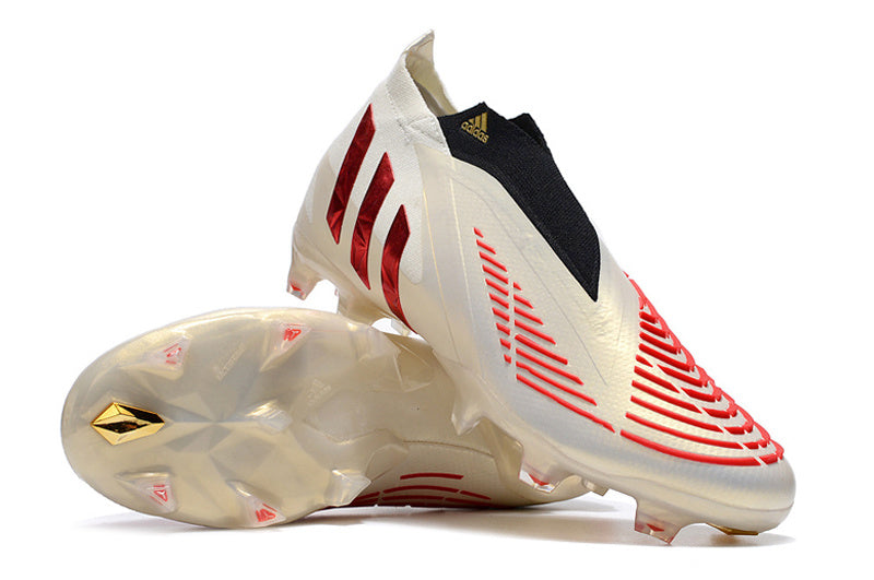 Adidas Predator Edge+ FG Off White Vivid Red