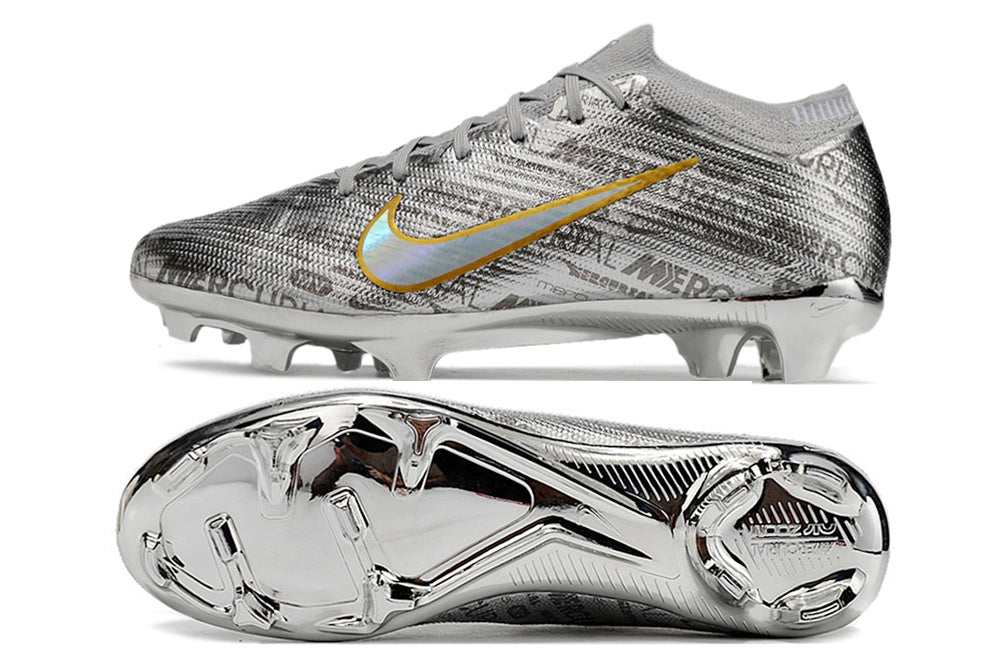 2023 Nike Zoom Mercurial Vapor 15 Elite XXV SE SG-Pro Metallic Silver Black