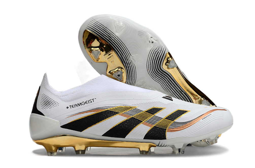 adidas Predator Elite Laceless FG Teamgeist White/Core Black/Gold Metallic