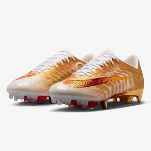 Nike CR7 x Mercurial Superfly 11 Gold Scorpion soccer cleats with sleek gold design and lightweight construction.