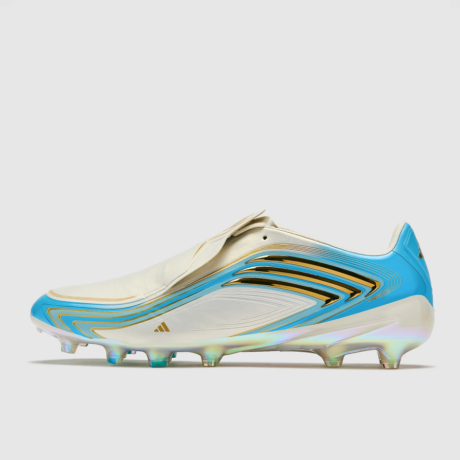 WorldClassCleats F50 Elite x Messi FG soccer cleats, 'El Ultimo Tango' special edition, featuring black and red design with branding details.