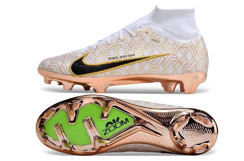 Nike Air Zoom Mercurial Superfly 9 Elite FG United Golden Pack White/Metallic Gold/Black