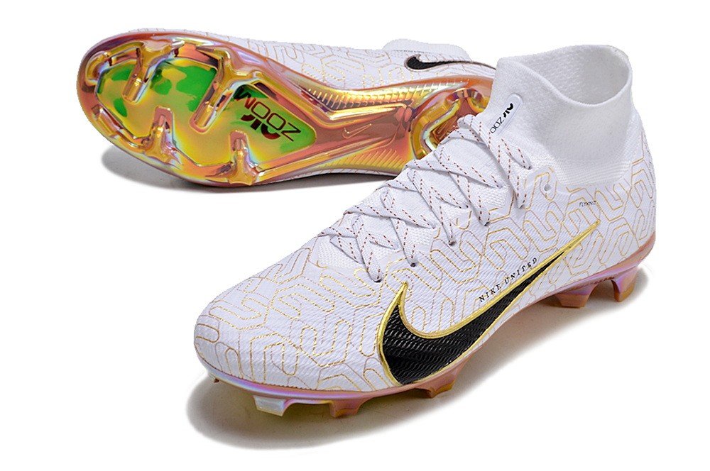 Nike Air Zoom Mercurial Superfly 9 Elite FG United Golden Pack White/Metallic Gold/Black