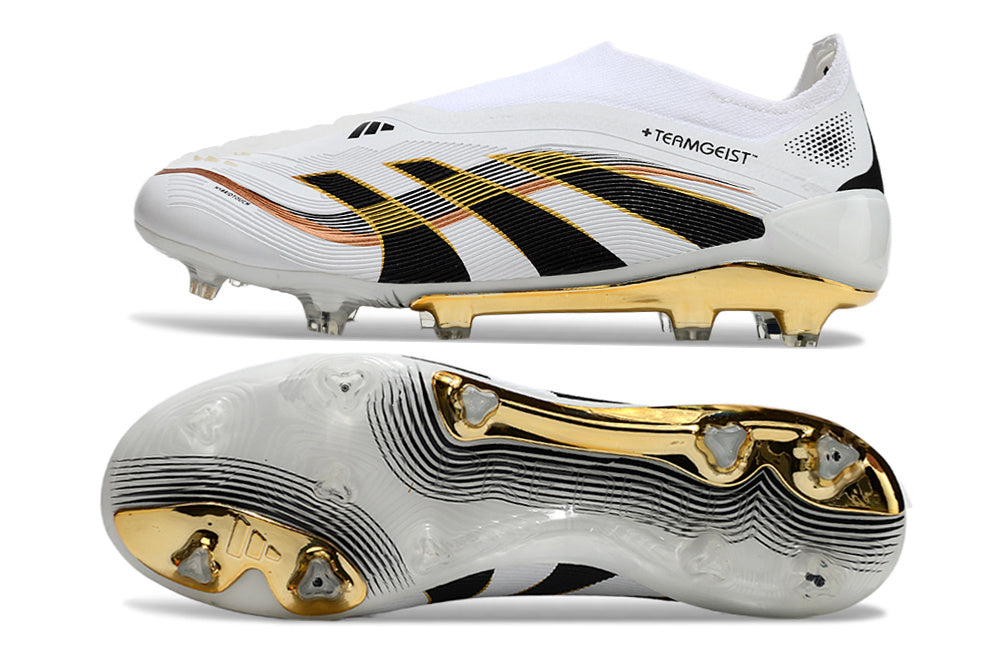 adidas Predator Elite Laceless FG Teamgeist White/Core Black/Gold Metallic