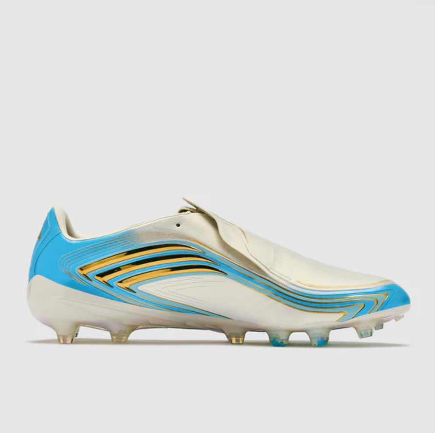WorldClassCleats F50 Elite x Messi FG soccer cleats, 'El Ultimo Tango' Special Edition, showing sleek design and vibrant colors.
