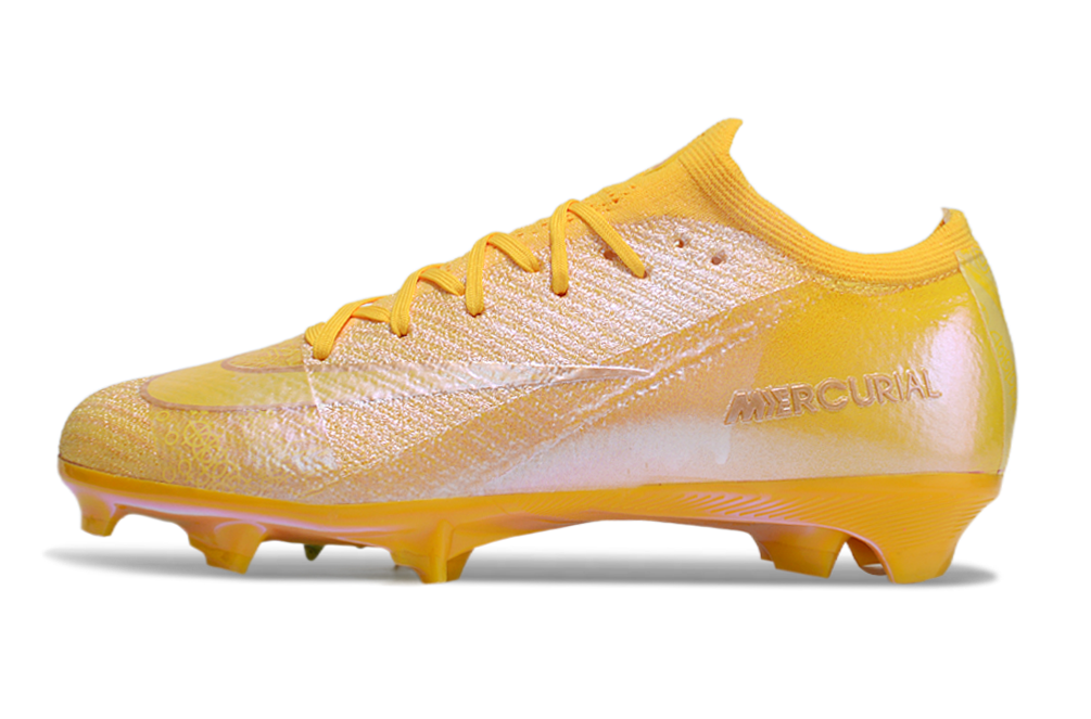 Low Football Boots Nike Air Zoom Mercurial Vapor X Elite FG Yellow Gold