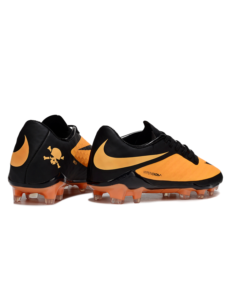 Nike Hypervenom Phantom 1 FG Black/Bright Citrus soccer cleats - view 5