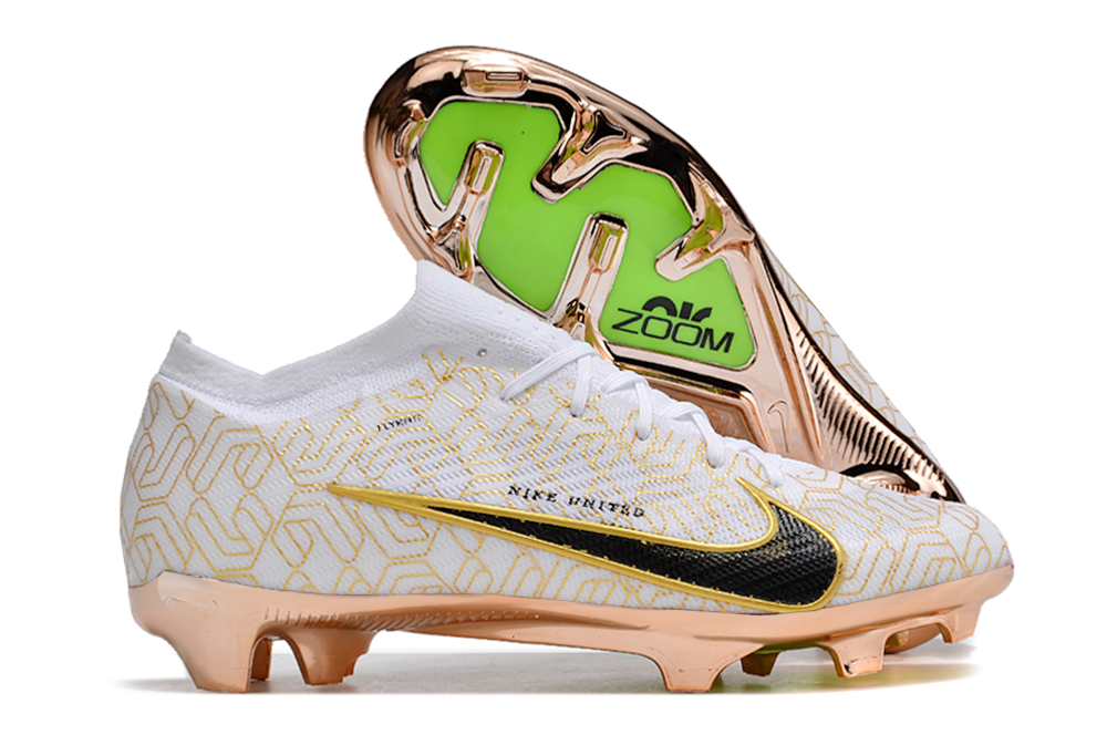 Nike Air Zoom Mercurial Vapor 9 Elite FG United Golden Pack White/Metallic Gold/Black