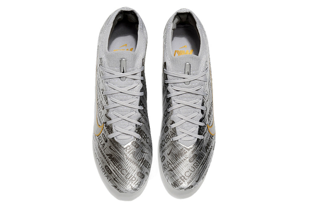 2023 Nike Zoom Mercurial Vapor 15 Elite XXV SE SG-Pro Metallic Silver Black