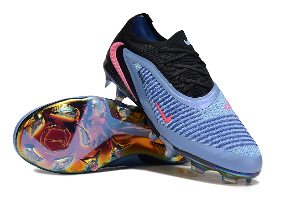 WorldClassCleats Phantom 6 GX III Elite FG35-4 soccer cleats with sleek black design and textured upper for optimal grip.