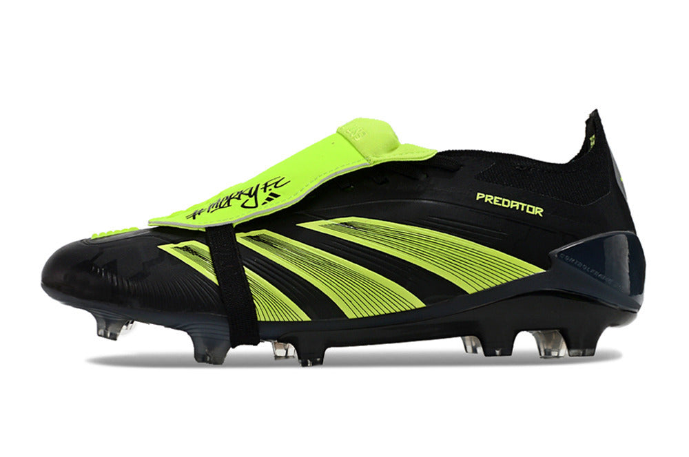 adidas Predator Elite Fold-over Tongue FG Merky FC - Core Black/Footwear White/Lucid Lemon