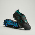 Black adidas Predator Elite EQT FT FG soccer cleats with a fold-over tongue for firm ground, designed for enhanced ball control.