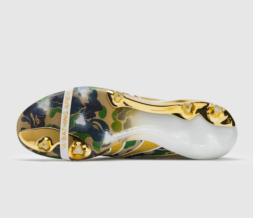 WorldClassCleats Predator Elite FG X BAPE soccer cleats with black and camo design, lightweight sports footwear for optimal performance.