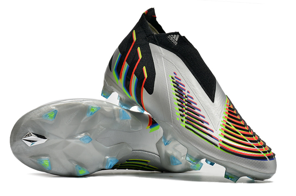adidas Predator Edge+ FG Silver Metallic/Core Black/Solar Yellow
