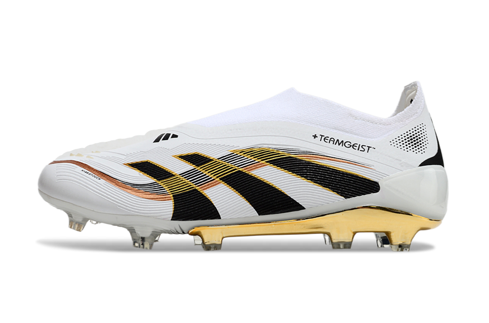 adidas Predator Elite Laceless FG Teamgeist White/Core Black/Gold Metallic