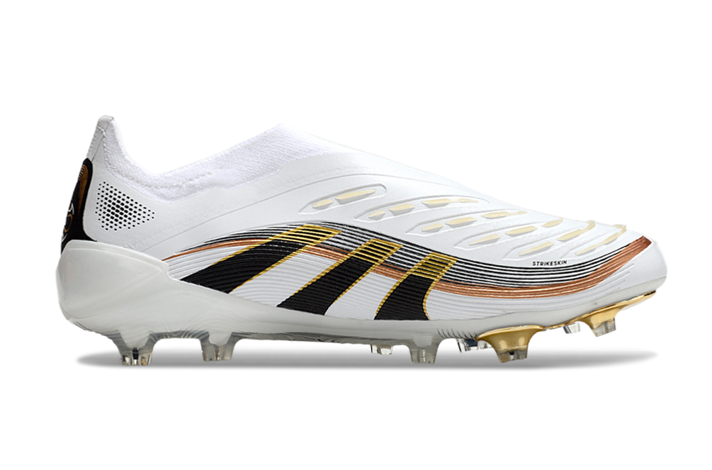 adidas Predator Elite Laceless FG Teamgeist White/Core Black/Gold Metallic