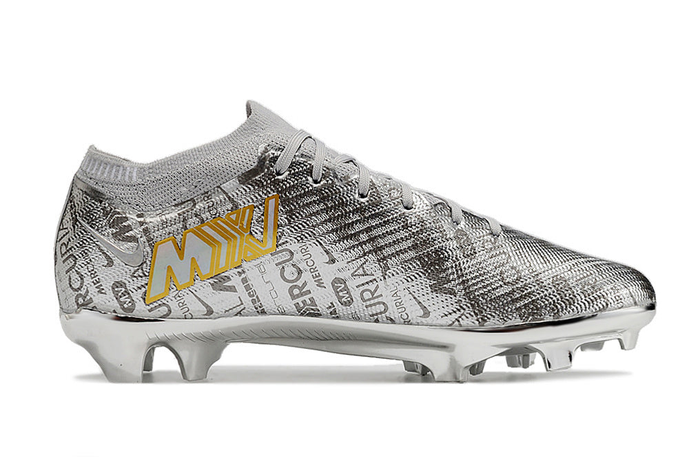2023 Nike Zoom Mercurial Vapor 15 Elite XXV SE SG-Pro Metallic Silver Black